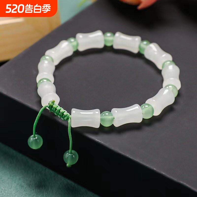 新中式步步高升节节步步生莲高考手链中考毕业升学礼物手链女儿童