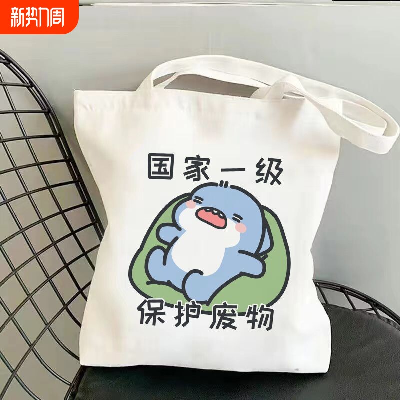 卡通爆款手提帆布袋学生帆布包布袋子新款单肩包学生装提包上班族