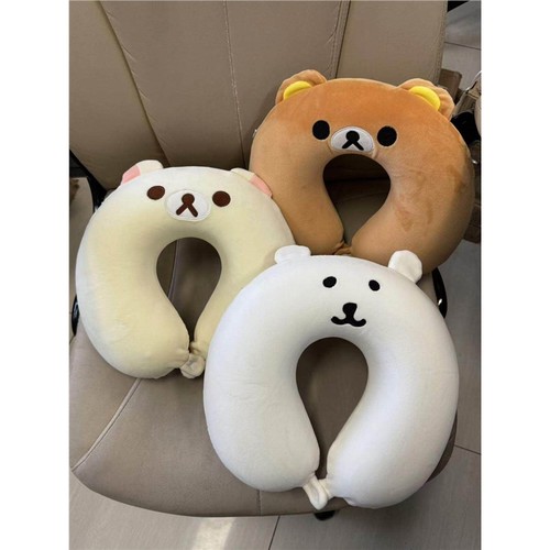 u型枕旅行便携自嘲熊记忆棉可爱护颈午睡枕u形枕头飞机睡觉毛绒