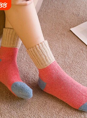 袜子女冬季长筒月子袜加绒