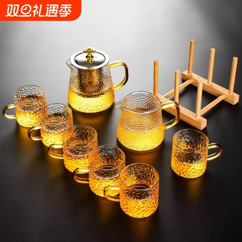 玻璃茶具套装家用客厅办公泡茶耐高温功夫茶杯茶壶过滤泡茶器k19