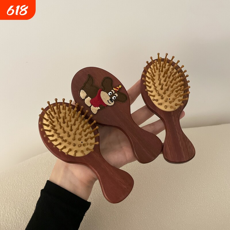 木质梳头超舒服~气囊按摩小梳子便携防静电顺发可爱气垫梳ins家用