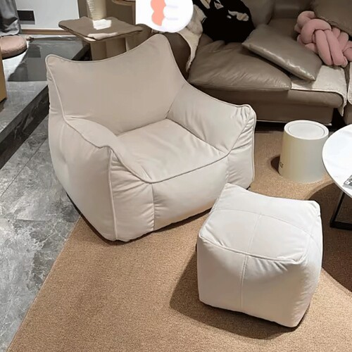 DiY布套懒人沙发布套防水科技布替换套收纳袋自己填充旧衣服玩偶