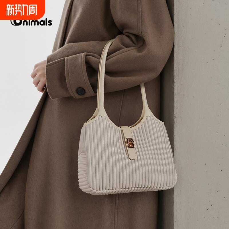 荔枝纹牛皮小托特包日常通勤手提出游菜篮子女包情人节礼物NK041