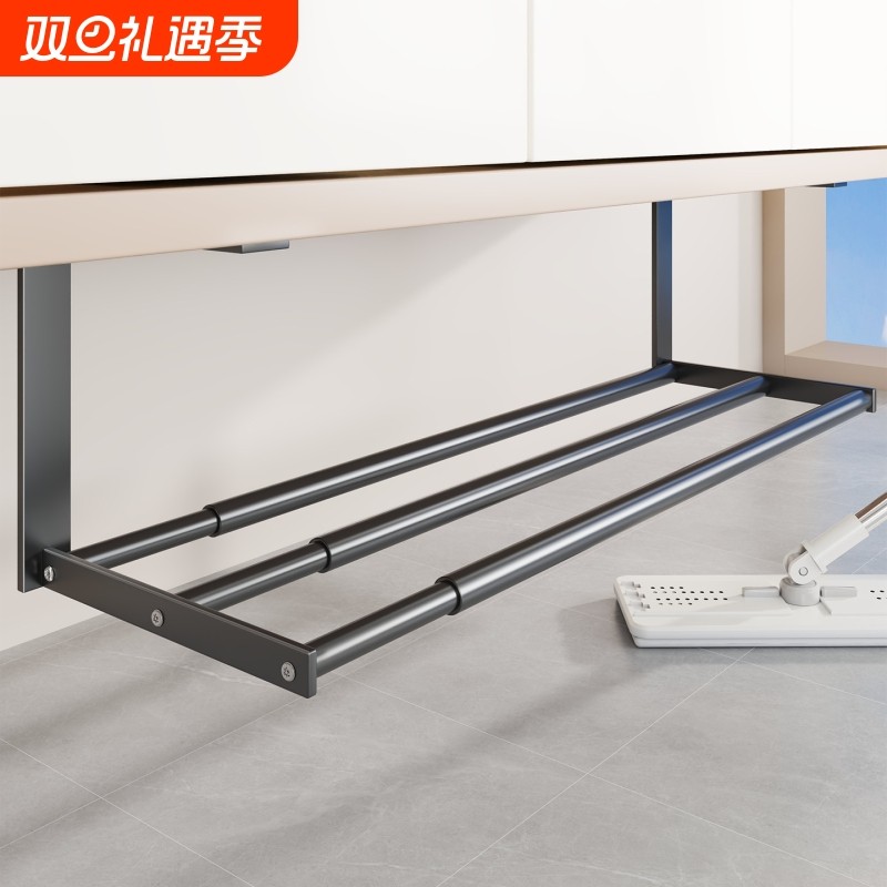 洗脸盆收纳架浴室柜下分层伸缩收纳架卫生间多功能置物架放置神器