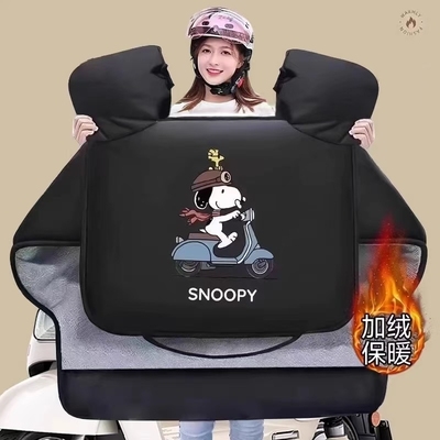 电动车挡风被冬季加绒加厚电瓶防水防风罩春秋四季通用冬款覆膜