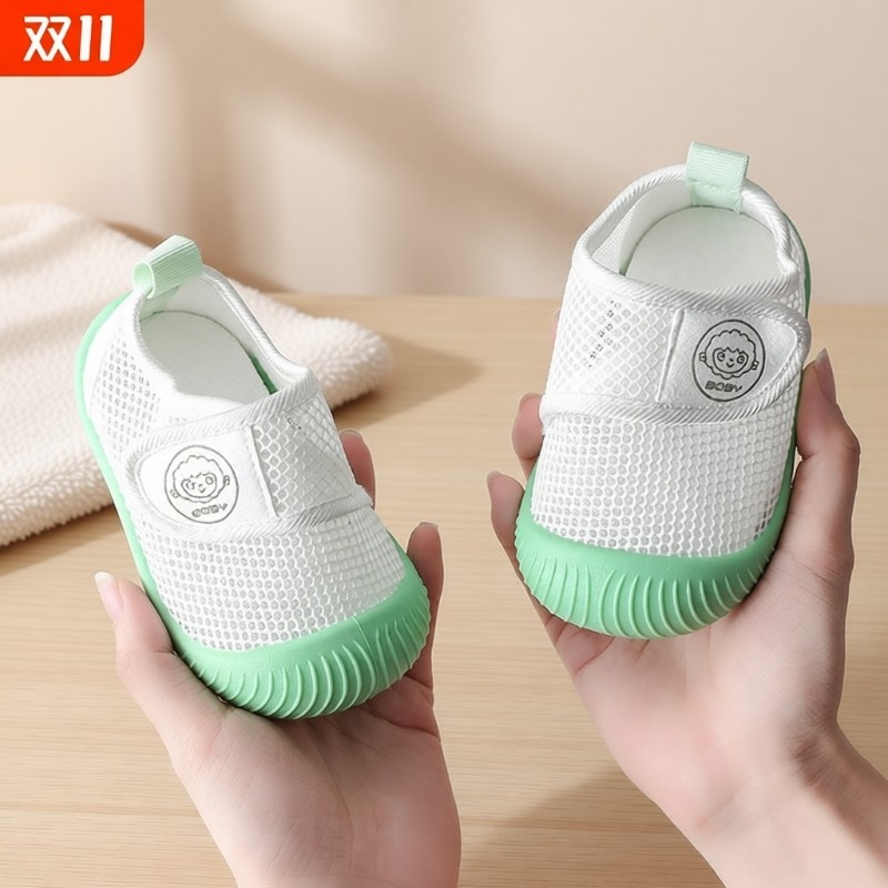 宝宝凉鞋学步鞋男夏季0一1-2岁婴儿防滑软底婴幼儿网鞋女宝宝鞋子