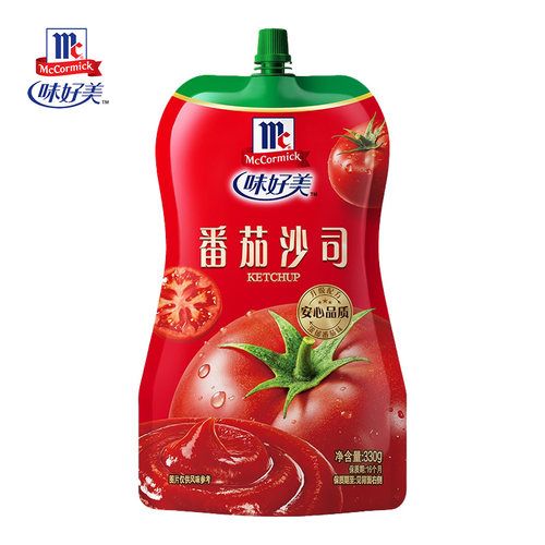 味好美番茄沙司番茄酱330g360g家用蘸意面手抓饼披萨袋装薯条