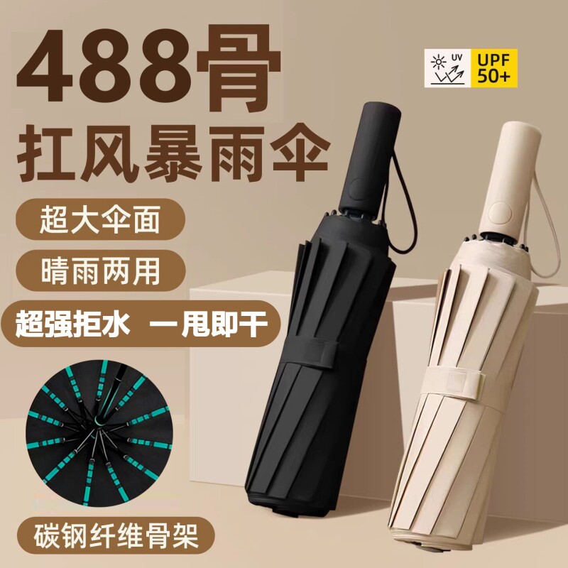 全自动手动雨伞伞晴雨两用女加加厚加固伞自动伞大号双人雨伞图片