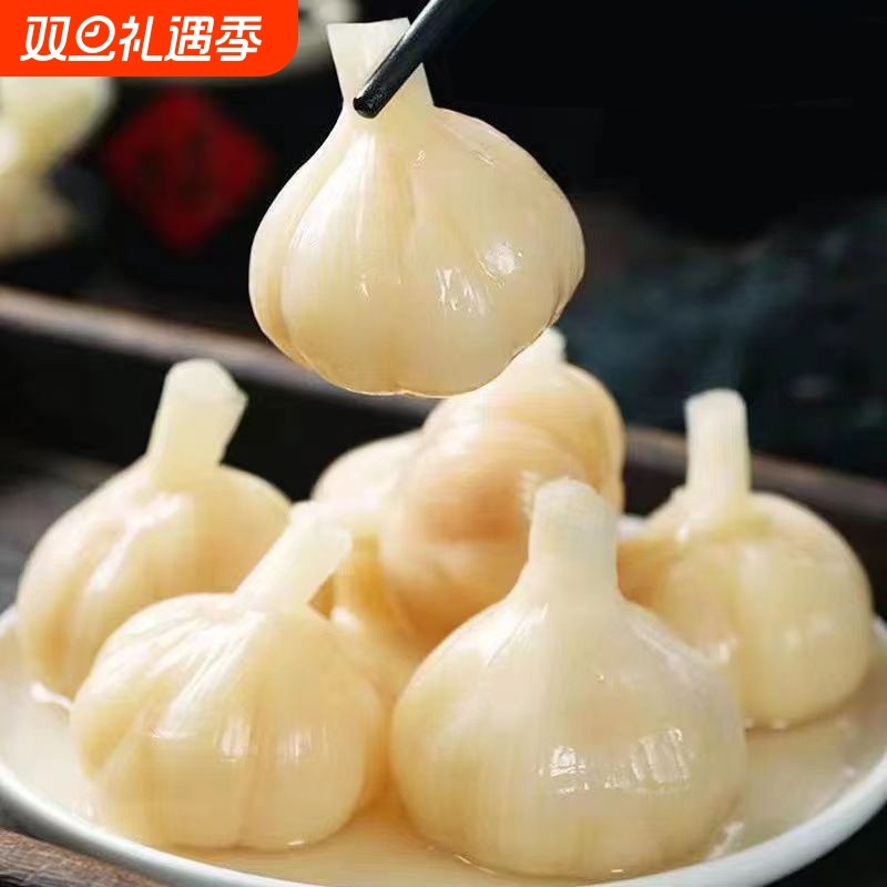 山东糖蒜头泡蒜腌制泡大蒜下饭菜糖醋蒜甜蒜咸菜商用批发泡菜新鲜