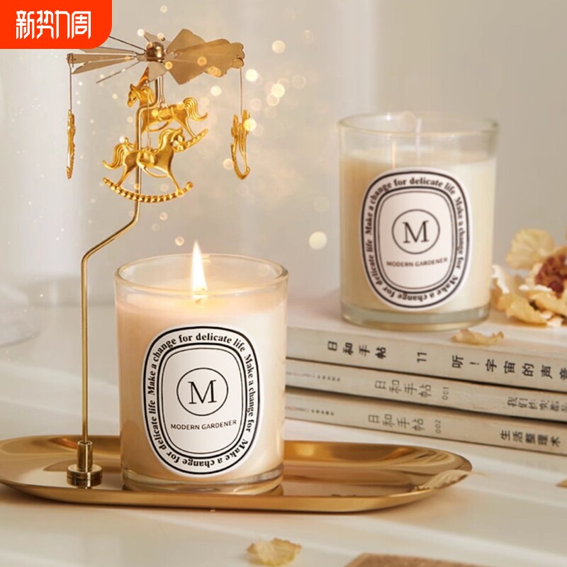 香薰蜡烛熏香家用室内持久小众高级伴手礼盒卧室香氛氛围高级感