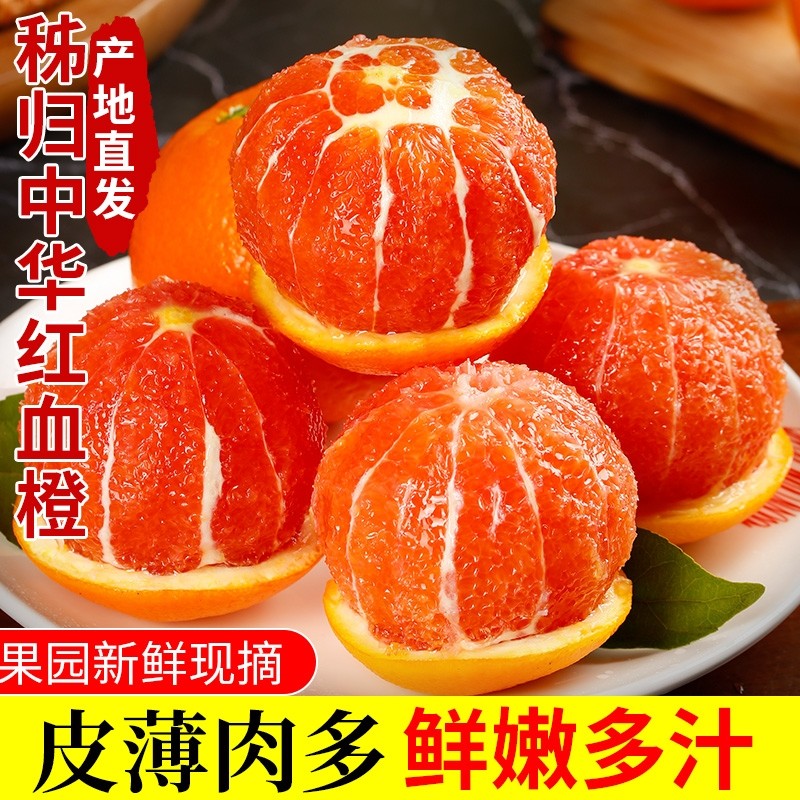 橙子中华红血橙新鲜水果秭归红橙皮包邮当季脐冰糖果冻9斤大果,水产肉类/新鲜蔬果/熟食,橙,淘宝优惠券,粉丝福利购,淘宝优惠卷