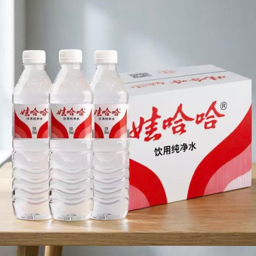 娃哈哈饮用纯净水596ml*24瓶装宿舍家庭会议多场所饮用水饮品生产