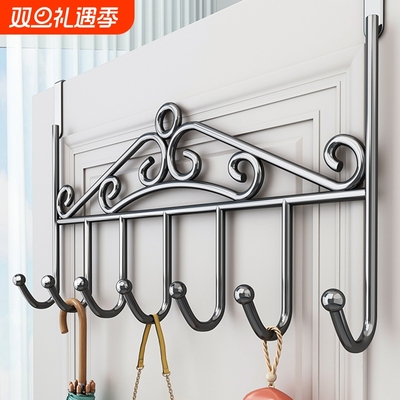 门后挂钩免打孔墙上挂衣架神器门上挂架壁挂子强力无痕衣服帽衣钩