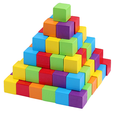 正方形积木数学益智玩具