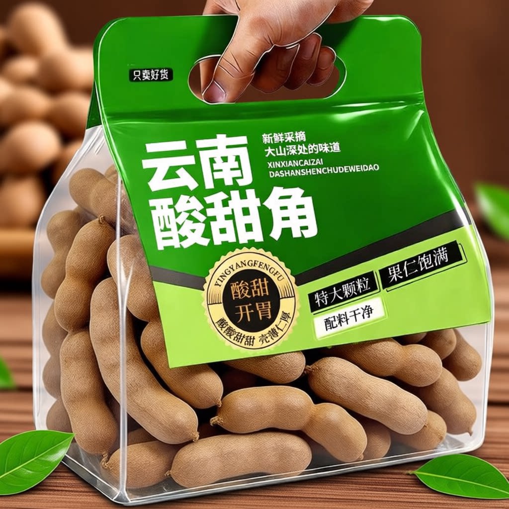 大酸角云南特产新鲜酸甜角干孕妇酸豆休闲零食罗望子水果好吃爱吃图片