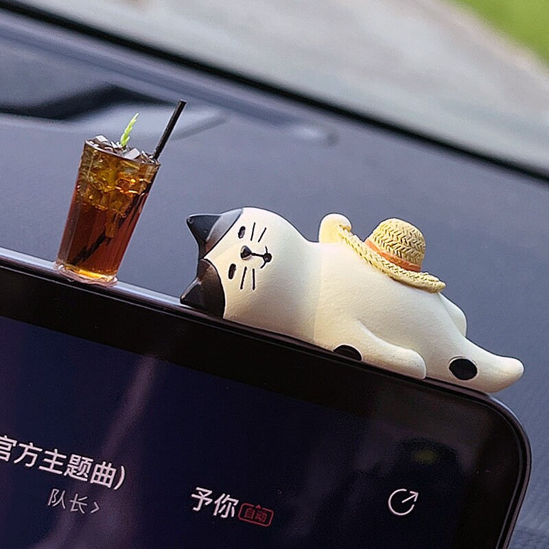 [冰咖啡」系车内饰品摆件汽车中控台摆件2026新款迷你小摆件