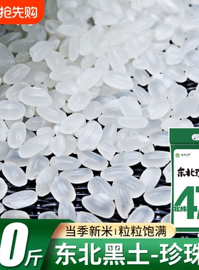铁力大米北纬47°东北珍珠米50斤圆粒东北大米黑龙江黑土种植新米