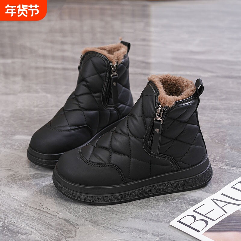 2026冬季新款加绒雪地靴女ins韩版学生保暖休闲鞋棉鞋防滑短筒