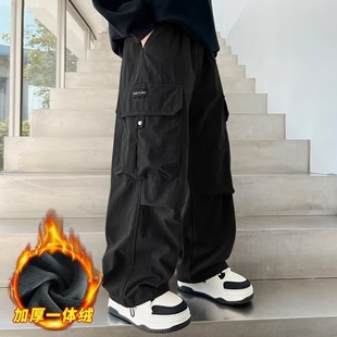 加绒长裤 2025新款 休闲运动工装 裤 春秋潮 男童裤 中大童童装 子秋冬款