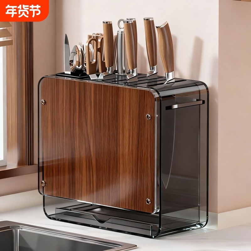 厨房刀具置物架台面刀架刀座家用菜刀收纳架桌面厨具分类储物神器