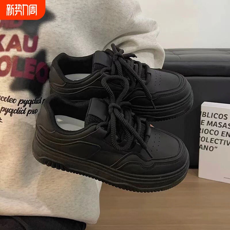 品牌断码2026春夏新款女鞋百搭复古潮流运动鞋网红低帮爆款厚底休