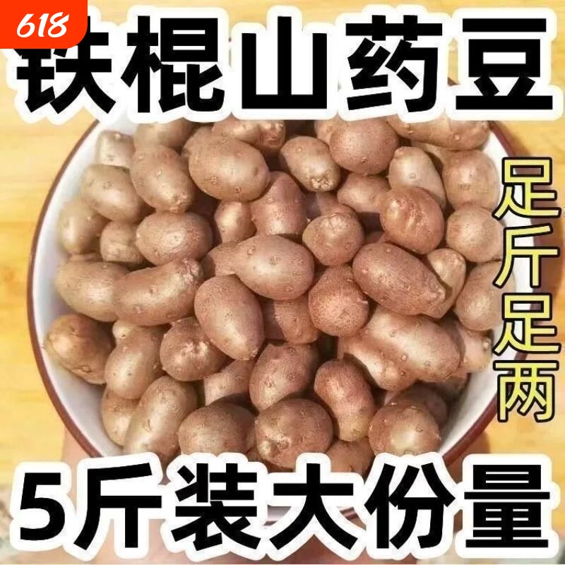农家新鲜采摘铁棍山药豆冰糖葫芦用豆山药蛋地道优质产地直发现挖