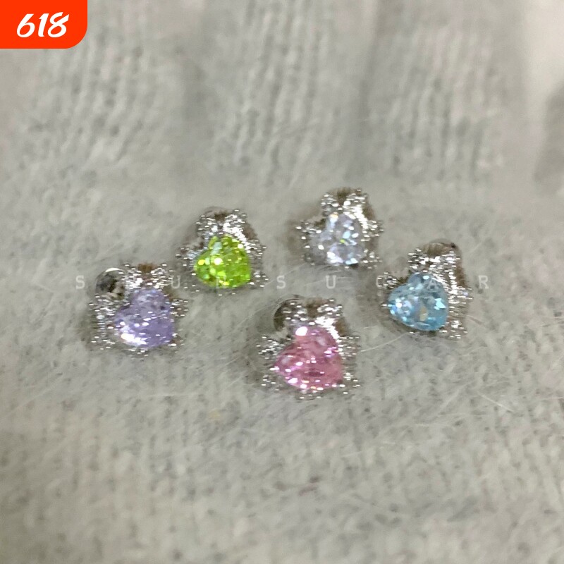小鸽子蛋耳夹蚊香盘温柔气质小巧几何锆石耳钉女时尚优雅工厂耳饰