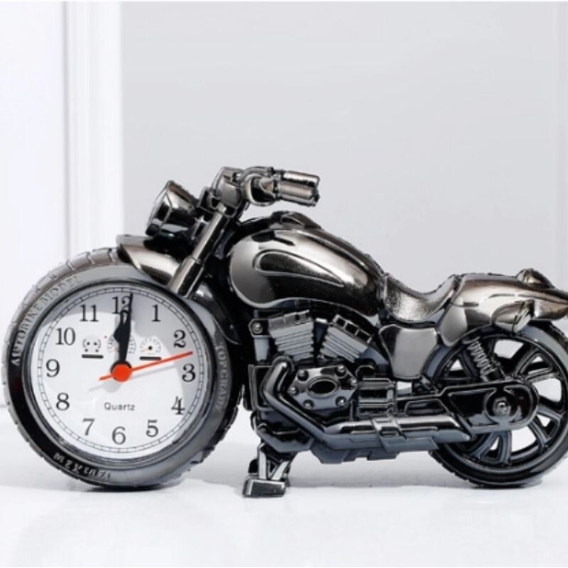 日用品闹钟新款式摩托车闹钟 时尚个性创意闹钟学生床头钟家居