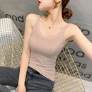 粉色莫代尔小吊带背心女内搭2025新款 打底上衣 春夏温柔风外穿无袖