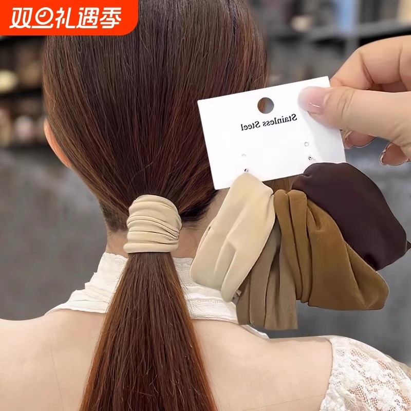 高弹力头绳扎头发无缝发圈高弹性橡皮筋加厚强力耐用皮筋ins女生