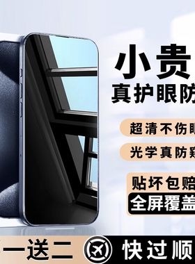 适用苹果15/14防窥膜iPhone13pro防窥钢化膜15ProMax防偷窥膜14新款12ProMax手机11膜XR全屏x挡7/8防窥屏贴膜