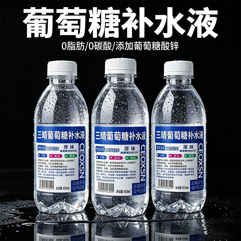 原味葡萄糖补水液450ml*15瓶补水解渴夏季运动考试饮品饮用健康