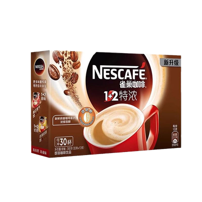 雀巢1+2三合一原味特浓奶香低糖双豆速溶咖啡粉学生多口味 包邮