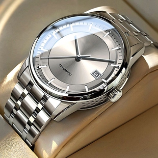 名牌钢带商务防水石英腕表高级感男士 男款 手表全自动非机械表正品