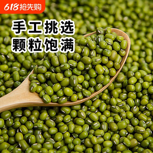 东北正宗新鲜绿豆新货农家可发豆芽专用易煮绿豆粥汤杂粮出沙发芽