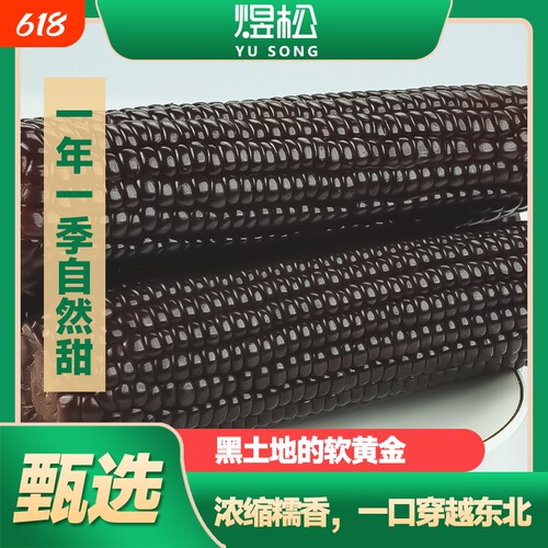 东北黑糯玉米粗粮代餐真空包装