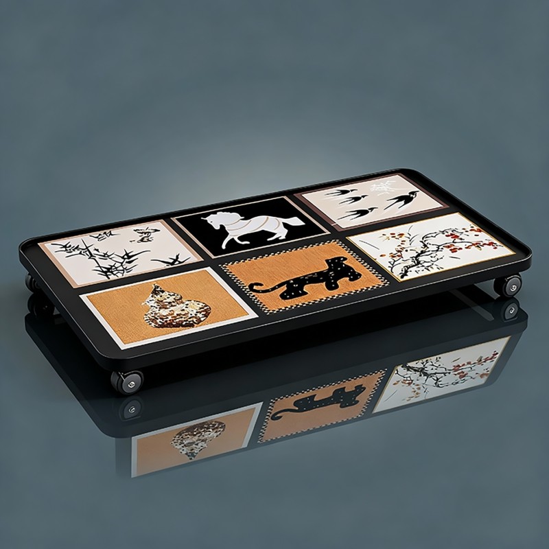 收纳箱底座卧室可移动整理箱放置板落地带轮置物架托架子万向轮