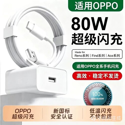 适用OPPO充电器120W超级闪充