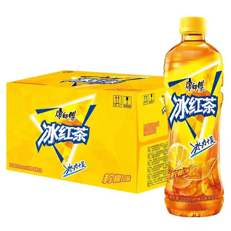 冰红茶康师傅茉莉蜜茶饮料500mlx15瓶整箱盒装柠檬饮品图片