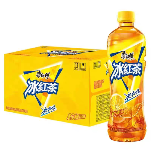 康师傅冰红茶饮料茉莉蜜茶500mlx15瓶整箱