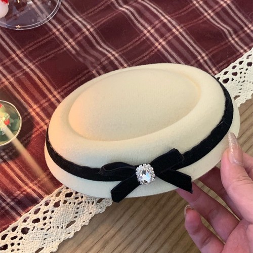 英伦水手礼帽千金发夹赫本学院风