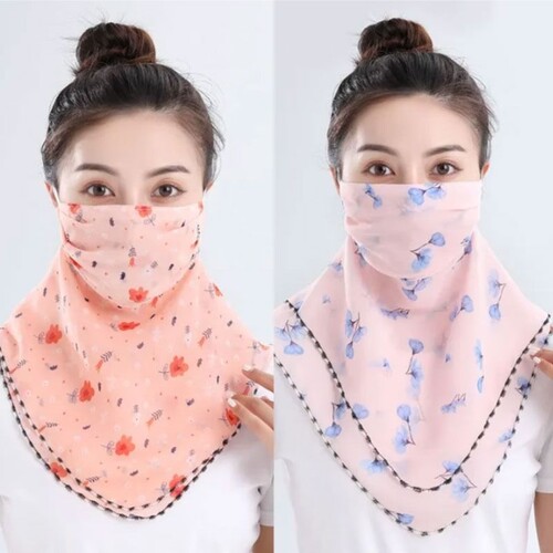 夏季防晒面纱多用