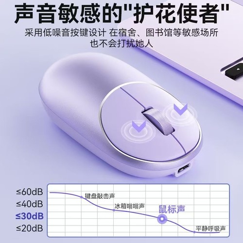 无线蓝牙鼠标静音家用办公室携带方便可充电鼠标