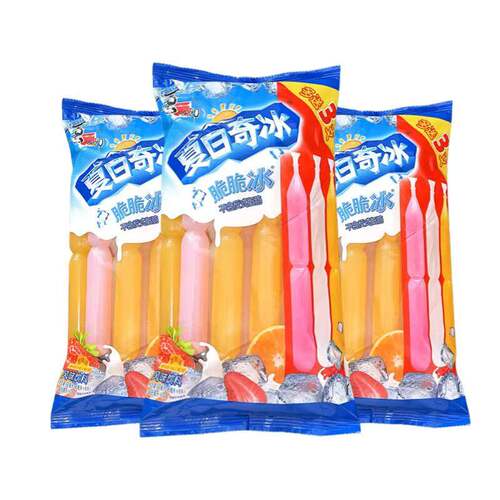 喜之郎夏日奇冰脆脆冰袋装夏季碎碎冰棒冰85ml*11支儿童零食果冻