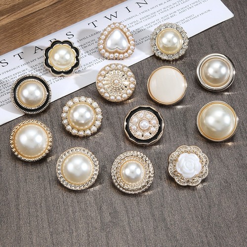 小香风珍珠衣服睡衣扣子