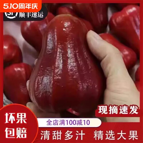 莲雾顺丰 泰国进口黑金刚5斤新鲜水果应季果批发包邮当季