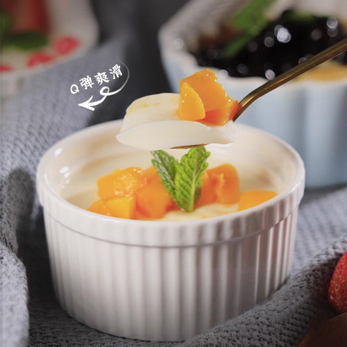 原味双皮奶粉布丁粉家用必备下午茶原料食用广式糯米果酱柠檬