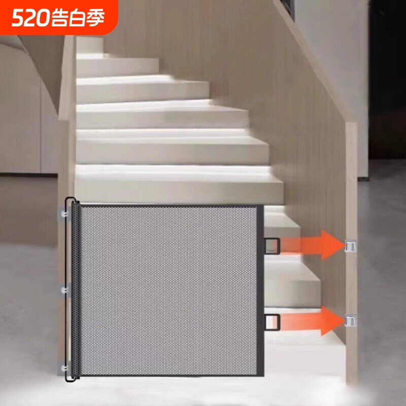 免打孔宠物围栏防猫门栏可伸缩加高加固拦猫专用隔离网防护狗栅栏
