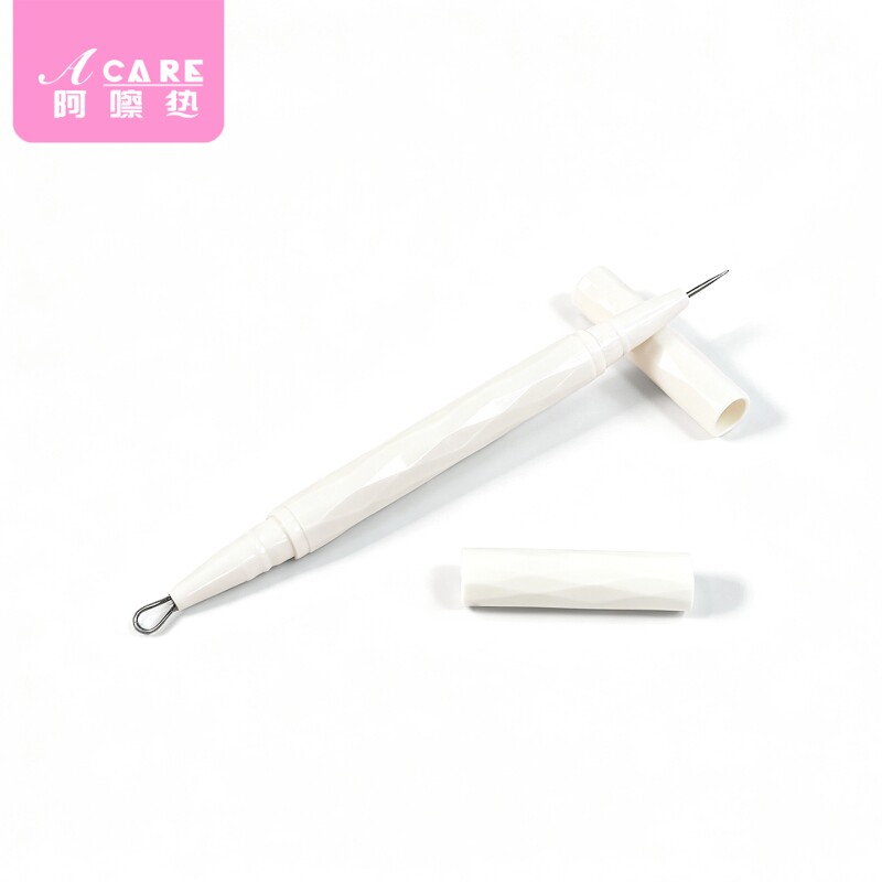 粉刺针/双头B1pn700-家用挤痘便携脸部用双头带盖美容化妆工